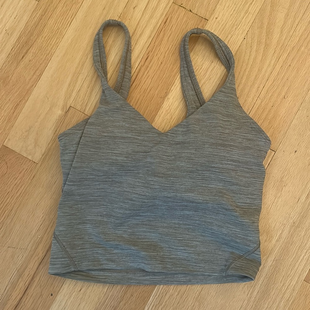 heathered grey align tank